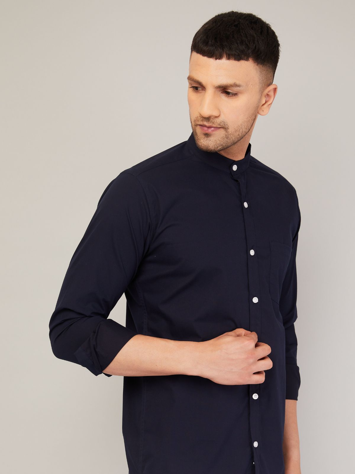 Mandarin Collar Shirt